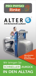 Pro Physio Rinke - Info-Flyer AlterG